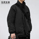 馬克華菲（MARK FAIRWHALE）夾克男士冬季立領(lǐng)工裝外套男潮牌休閑戶(hù)外男裝上衣服 黑色 XL