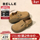 百麗（Belle）趙今麥同款雪頂咖啡勃肯鞋女商場(chǎng)款單鞋D7K1DAM5 【張婧儀同款】土黃色-兩穿勃肯 36 (230mm)