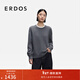 ERDOS 25秋冬圓領(lǐng)假兩件套衫親膚百搭絨毛混紡女針織衫 深灰 M 165/84A