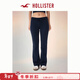 HOLLISTER25秋冬新款抓絨修身低腰微喇運動(dòng)衛褲女裝347-5176 海軍藍 XXS (160/58A)標準版