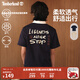 添柏嵐（Timberland）官方男女同款短袖T恤新款戶(hù)外透氣印花寬松A5NZC A5NZC433/深寶石藍 L
