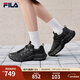 FILA斐樂(lè )官方男鞋運動(dòng)鞋復古老爹鞋2026春季新款百搭蘑菇鞋舒適休閑鞋 黑-BK 42