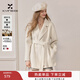 香影雙面呢羊毛大衣女2025冬季新款呢子中長(cháng)款高級感白色毛呢外套 米白 S 155/80A/85-95斤