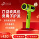 美人魚(yú)新款小鋼炮高速吹風(fēng)機LD212負離子三代發(fā)廊家用護發(fā)造型家電風(fēng)筒 青草綠（1600W）