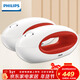飛利浦（PHILIPS）無(wú)繩電話(huà)機 無(wú)線(xiàn)座機 子母機 辦公家用 屏幕白色背光 持久待機 DCTG5502 紅色