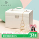 VLANDO新婚禮物首飾盒生日禮物送女友老婆桌面收納盒耳環(huán)項鏈戒指飾品盒