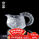 容山堂龍年琉璃新款龍把手公道杯分茶器茶杯茶海單個(gè)公杯功夫茶具配件 琉璃浮雕公道杯-乘龍
