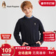 暇步士（Hush Puppies）童裝兒童線(xiàn)衣冬裝新款男女童柔軟套頭毛衣 藏藍 130