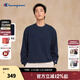 Champion冠軍圓領(lǐng)衛衣男2025秋季新款潮牌立體刺繡logo女情侶裝潮 藏青色 L