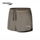 Saucony索康尼男子運動(dòng)訓練透氣官方正品雙層短褲 凈灰咖色CO040 S