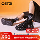 OETZI高幫機能風(fēng)潮鞋情侶款 厚底果凍鞋大頭小丑鞋 商場(chǎng)同款 黑色T23340137 41