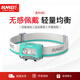 山力士sunrei星光感應頭燈LED夜釣輕量化徒步充電超亮釣魚(yú)頭戴式照明燈 星光480竹青綠+1節鋰電池+收納袋