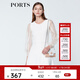 PORTS寶姿商場(chǎng)同款春夏新品女裝歐根紗拼接袖連衣裙SN8K251PKE004 米白 M