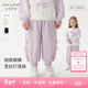 MARC&JANIE馬克珍妮女童甜美蝴蝶結燈籠褲寶寶運動(dòng)褲2025年春裝250275