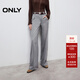 ONLY2025秋季新款松弛寬松利落直筒褲長(cháng)褲牛仔褲女|125432035 J08 淺牛仔灰 M M標準褲長(cháng)