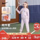 NIKE 耐克女童連帽加絨衛衣+長(cháng)褲2件套2025冬季花朵印花兒童保暖套裝