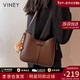 viney水桶包包女包新款斜挎包輕奢單肩包生日新年禮物送女友老婆 【咖色】實(shí)用高檔洋氣小包 品牌時(shí)尚百搭休閑腋下包