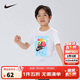 NIKE 耐克童裝男童短袖T恤2025年夏季氣球卡通圖案兒童短T上衣