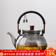 唐豐玻璃蒸煮一體煮茶壺耐高溫燒水壺養生壺泡茶壺電陶爐專(zhuān)用煮茶壺 星晴提梁壺（鉛灰）
