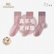 英氏（YEEHOO）羊毛保暖兒童襪子男女童加高襪筒中筒襪初中生中大童男女童襪子