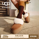 UGG秋季女士包頭厚底LOGO松緊帶休閑懶人毛毛鞋 1113474 CHE | 栗色 36