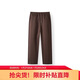 森馬（Semir）休閑褲男發(fā)熱抑菌針織衛褲寬松直筒褲25冬長(cháng)褲子百搭109725127104