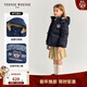 Teenie Weenie Kids 小熊童裝25年新款冬男女童連帽三防羽絨面包服 藏青色 160cm