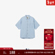 Levi's?SilverTab?25年新款男士休閑短袖工裝牛仔襯衫外套 淺藍色 XL