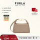 芙拉（FURLA）【情人節禮物】TEIA牛皮大號女士百搭休閑手提包單肩斜挎包通勤包 巖石灰