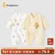 童泰嬰兒連體衣新生兒衣服四季0-6月初生寶寶哈衣爬服純棉內衣2件裝 黃白小樹(shù)（四季款） 59cm (建議1-3個(gè)月身高55-60cm)