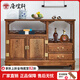 唐煌軒紅木家具非洲雞翅木(學(xué)名:非洲崖豆木)餐邊柜實(shí)木中式茶水柜備餐柜仿古碗碟柜歺邊柜茶葉柜 明素茶水柜右柜（108*38*86cm）