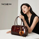新秀麗（Samsonite）時(shí)尚女士單肩包枕頭包通勤巧克力色女包NY4新年情人節禮物送女友