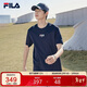 FILA斐樂(lè )官方短袖T恤男2025年夏季時(shí)尚純棉圓領(lǐng)透氣男士運動(dòng)t恤針織衫