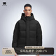 天石700蓬羽絨服男士加厚女款冬季戶(hù)外連帽東北嚴寒保暖V058 黑色 男女同款 M 170/92A