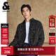 杰克·瓊斯（JACK&JONES）男裝秋季寬松翻領(lǐng)格紋花呢潮流百搭小香風(fēng)外套男長(cháng)袖襯衫夾克男士 E40黑色 M 175偏大,建議拍小一碼