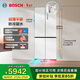 博世（BOSCH）冰箱小平安S8家用503L大容量十字對開(kāi)門(mén)四門(mén)電冰箱 凈味抗菌 超薄平嵌零嵌入式 防撞鉸鏈 防冷凝水 KCP50A20TI