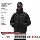 FPA 800FP蓬95白鴨絨極光防潑水連帽羽絨服男款冬季防寒服羽絨外套 黑色 XL
