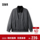 森馬（Semir）棉服男假兩件飛行員拼接牛仔棉衣2025年oversize冬109725112106