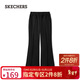 斯凱奇（Skechers）新年禮物運動(dòng)長(cháng)褲冬春季女款針織衛褲舒適微喇透氣休閑褲L325W047