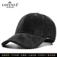 科蒂尼塔（COTYNTA）品牌高檔帽子男大頭秋冬季潮流韓版太陽(yáng)釣魚(yú)休閑帽保暖棒球帽男 蘭絨黑色 L 標準碼54-59cm