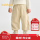 巴拉巴拉寶寶長(cháng)褲加絨加厚束腳褲冬女童褲子2025【商場(chǎng)同款】201425108001