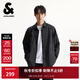 杰克·瓊斯（JACK&JONES）商場(chǎng)同款男裝秋季襯衫25年新款黑白條紋長(cháng)袖襯衣外套男2253O3021 E40黑色 M