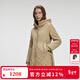 Scofield女裝連帽休閑絎縫燈芯絨包邊棉服棉衣發(fā)熱內里春季新品 SFJPF1C030米色 M 165