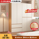 納莎玟【免費安裝】實(shí)木衣柜家用臥室平開(kāi)門(mén)組合輕奢帶抽屜大衣柜 160*200*60主柜 【四門(mén)】加厚背板