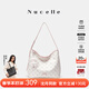 紐芝蘭（NUCELLE）2026女士輕奢斜挎大容量水桶包老花腋下HOBO包38節生日禮物