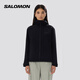 薩洛蒙（Salomon）女款 戶(hù)外運動(dòng)防潑水透氣外套軟殼茄克 OUTPEAK SOFTSHELL 深黑色 C26565 M 165/88A