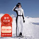 RAWRWAR新品連體滑雪服冬季修身顯瘦女款滑雪服防風(fēng)防水戶(hù)外滑雪裝備 723 白色（女） S