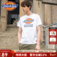 Dickies夏季情侶款短袖男經(jīng)典logo印花短袖TEE休閑男裝DK007088 白色 M