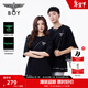 BOY LONDON【夜光logo】春夏情侶款字母印花潮牌休閑短袖T恤N01908 黑色 S （碼數偏大，建議選小1碼）