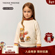 Teenie Weenie Kids小熊童裝25年新款秋冬男女寶寶可愛(ài)印花加絨衛衣 米白色 100 cm